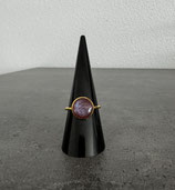 Ring aus Epoxidharz (Fassung Farbe Gold)