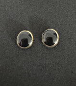 Ohrringe aus Epoxidharz - Mini-Stecker (Farbe Gold)