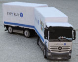 LKW Mercedes mit Hänger