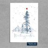 Postkarte Winterzauber ♥ Kunst aus Friesland