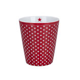 Happy Mug Micro Dots Scarlet red ♥ Krasilnikoff