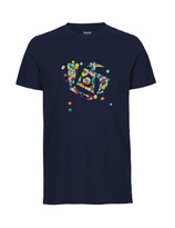 Herren T-Shirt Konfettiseelenbohrer (navy)