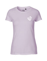 Damen T-Shirt Herzseelenbohrer (white/dusty purple)