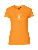 Damen T-Shirt Über dem Meer (okay orange)