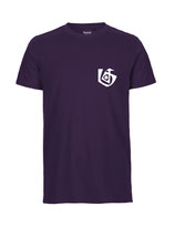 Herren T-Shirt Seelenbohrer (white/purple)