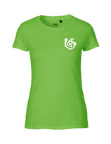 Damen T-Shirt Seelenbohrer (white/lime)