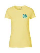 Damen T-Shirt Seelenbohrer (aqua green/dusty yellow)