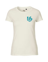 Damen T-Shirt Seelenbohrer (aqua green/natural)