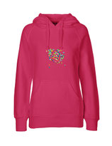 Ladies Hoodie Konfettiseelenbohrer (pink)