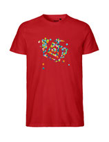 Herren T-Shirt Konfettiseelenbohrer (red)