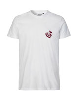 Herren T-Shirt Herzseelenbohrer (bordeaux/white)