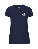 Damen T-Shirt Herzseelenbohrer (white/navy)