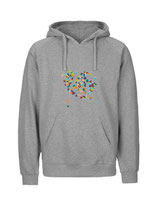 Mens Hoodie Konfettiseelenbohrer (grey)
