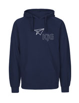 Mens Hoodie Papierflieger (white/navy)