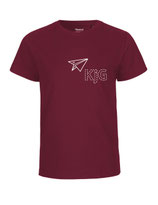 Kinder T-Shirt Papierflieger (white/bordeaux)