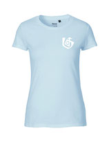 Damen T-Shirt Seelenbohrer (white/light blue)