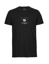 Herren T-Shirt Über dem Meer (black)