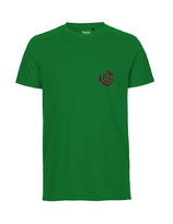 Herren T-Shirt Herzseelenbohrer (bordeaux/green)