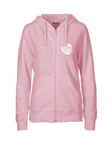 Ladies Zip Hoodie Herzseelenbohrer (white/light pink)