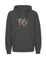 Mens Hoodie Konfettiseelenbohrer (charcoal)