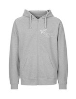 Mens Zip Hoodie Papierflieger (white/grey)