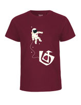 Kinder T-Shirt Astronaut (bordeaux)