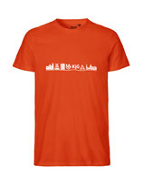 Herren T-Shirt Skyline (orange)