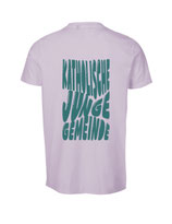 Herren T-Shirt Bubbleschrift (dusty purple/aqua green)