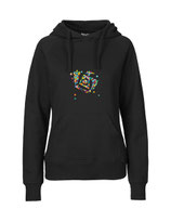 Ladies Hoodie Konfettiseelenbohrer (black)