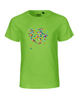 Kinder T-Shirt Konfettiseelenbohrer (lime)