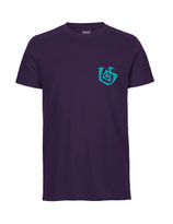 Herren T-Shirt Seelenbohrer (aqua green/purple)