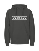 Mens Hoodie Ugly Christmas (white/charcoal)