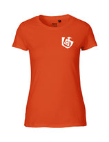 Damen T-Shirt Seelenbohrer (white/orange)