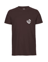 Herren T-Shirt Herzseelenbohrer (white/brown)