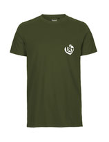 Herren T-Shirt Herzseelenbohrer (white/military)