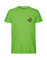 Herren T-Shirt Herzseelenbohrer (bordeaux/lime)