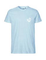 Herren T-Shirt Herzseelenbohrer (white/light blue)