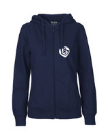 Ladies Zip Hoodie Herzseelenbohrer (white/navy)