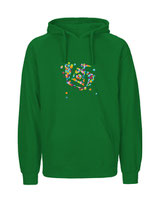 Mens Hoodie Konfettiseelenbohrer (green)