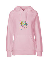 Ladies Hoodie Konfettiseelenbohrer (light pink)