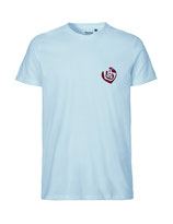 Herren T-Shirt Herzseelenbohrer (bordeaux/light blue)