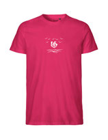 Herren T-Shirt Über dem Meer (pink)