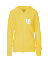 Ladies Zip Hoodie Seelenbohrer (white/dusty yellow)