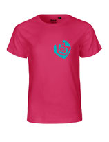 Kinder T-Shirt Herzseelenbohrer (aqua green/pink)