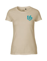 Damen T-Shirt Seelenbohrer (aqua green/sand)