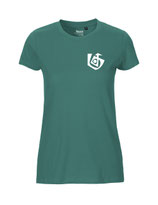 Damen T-Shirt Seelenbohrer (white/teal)