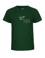 Kinder T-Shirt Papierflieger (white/bottle green)