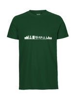 Herren T-Shirt Skyline (bottle green)