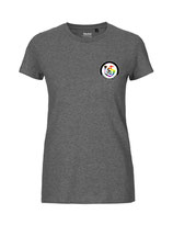 Damen T-Shirt Kein Seelenbohrer für Nazis (dark heather)