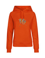 Ladies Hoodie Konfettiseelenbohrer (orange)